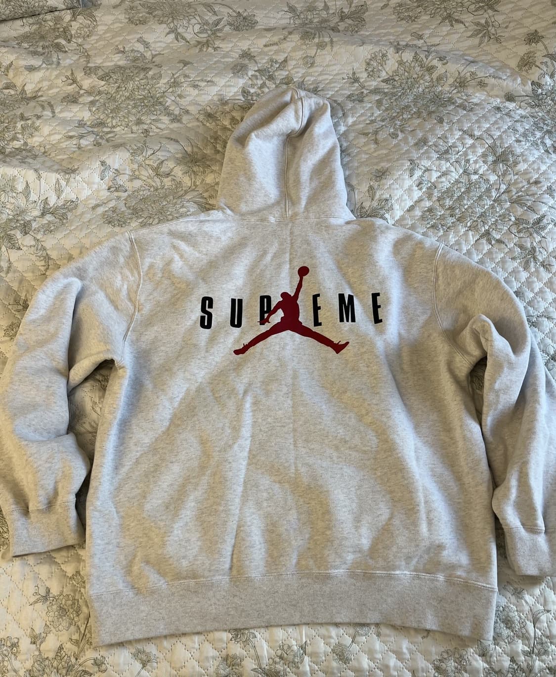 24FW 슈프림 X 조던 후드티 애쉬 그레이 상품이미지4