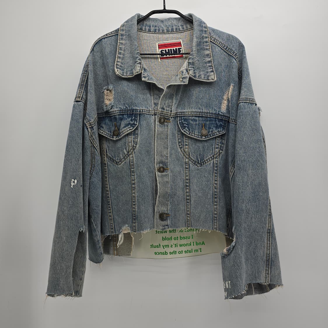 SHINE PVC 데님 자켓업사이클 리워크 상품이미지1