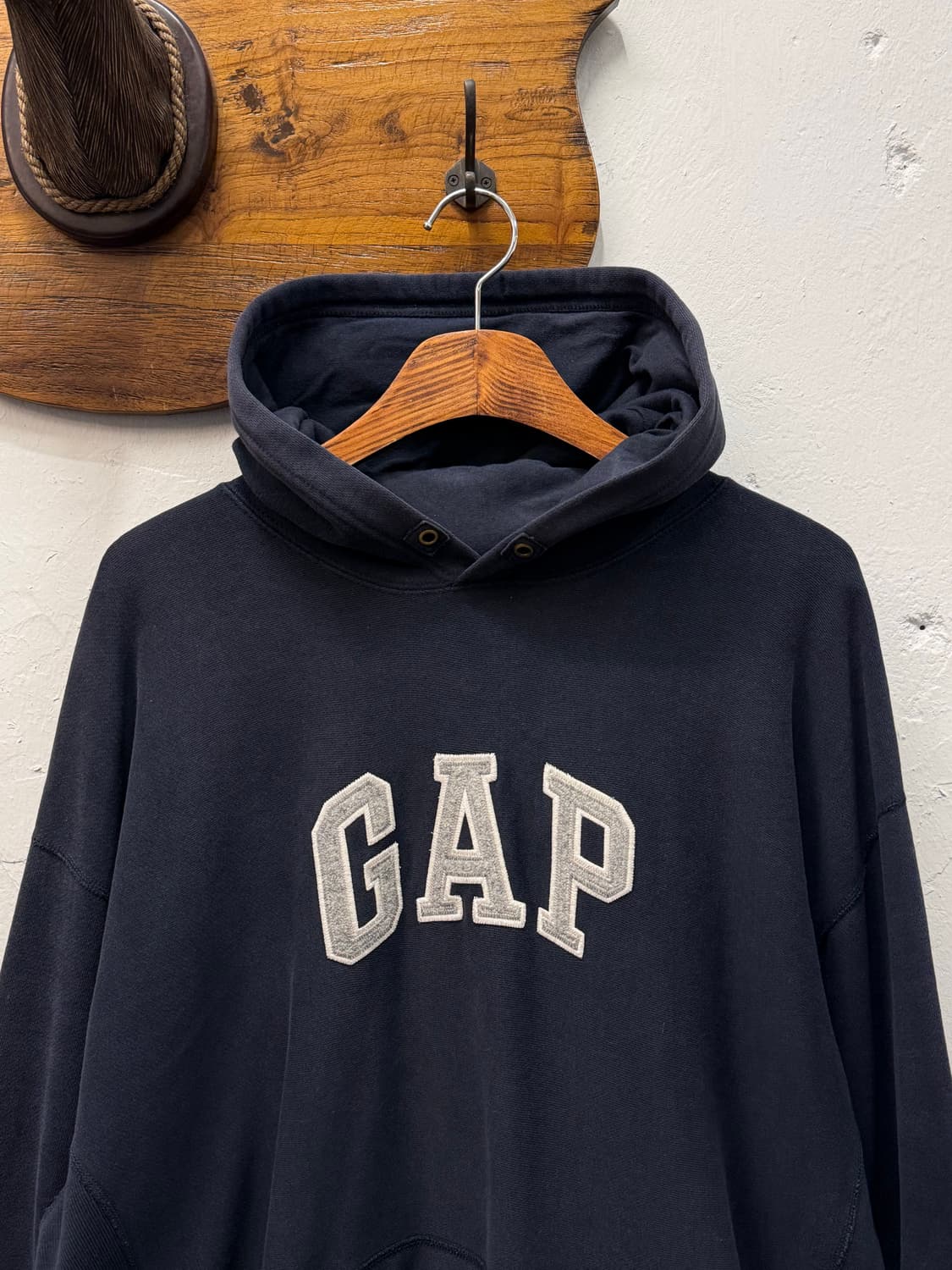 XL) Old GAP Arch Logo Heavyweight Hoodie 상품이미지1