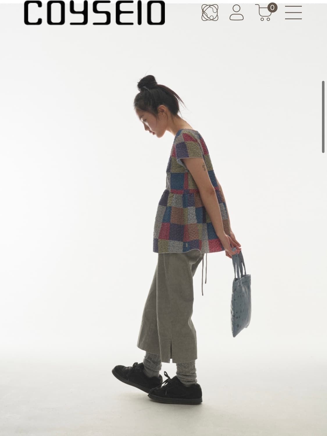 코이세이오 DOUBLE CAPRI PANTS LIGHT GREY 상품이미지2