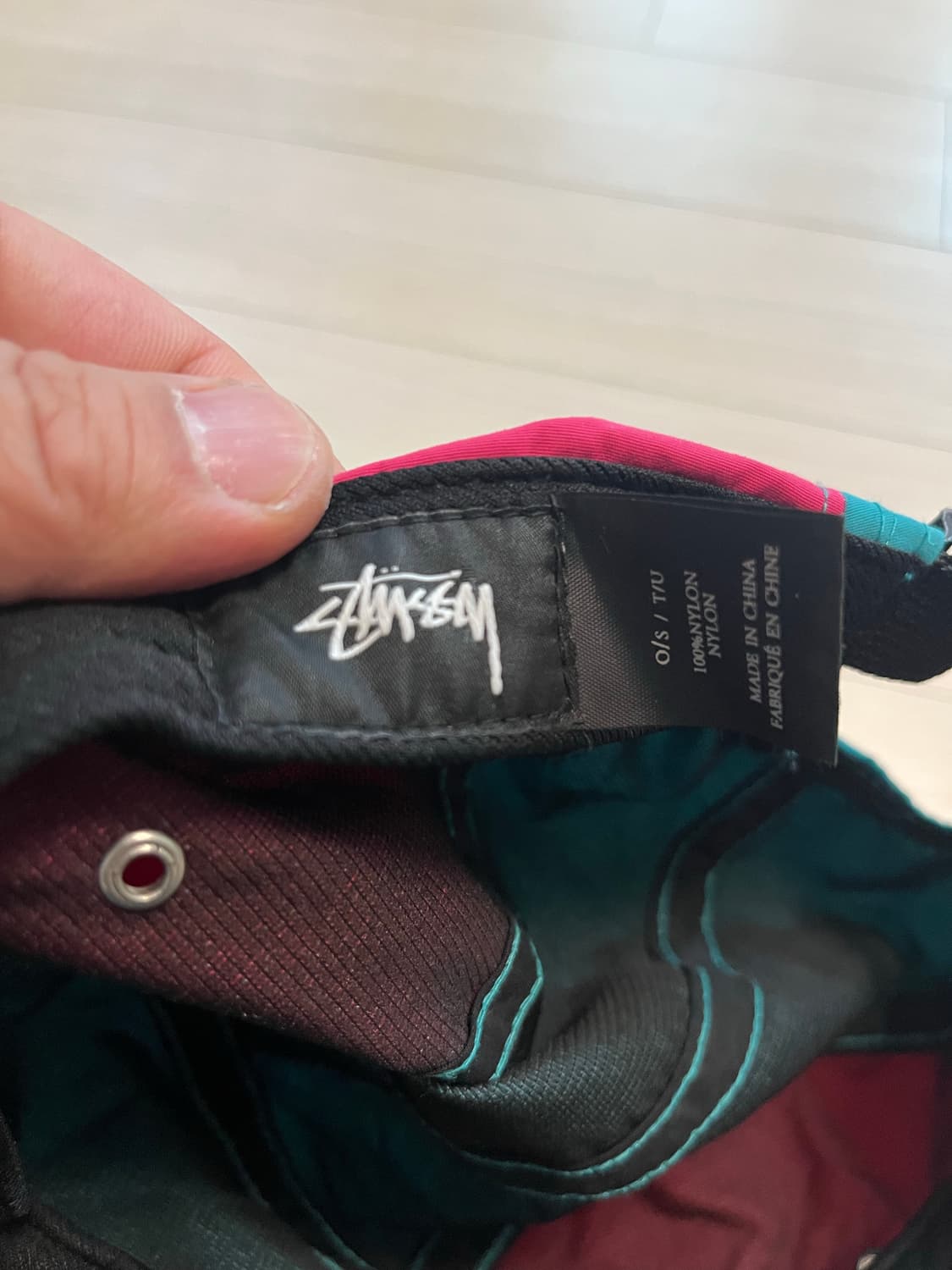 스투시 핑크/민트 캠프캡 O/S 상품이미지3