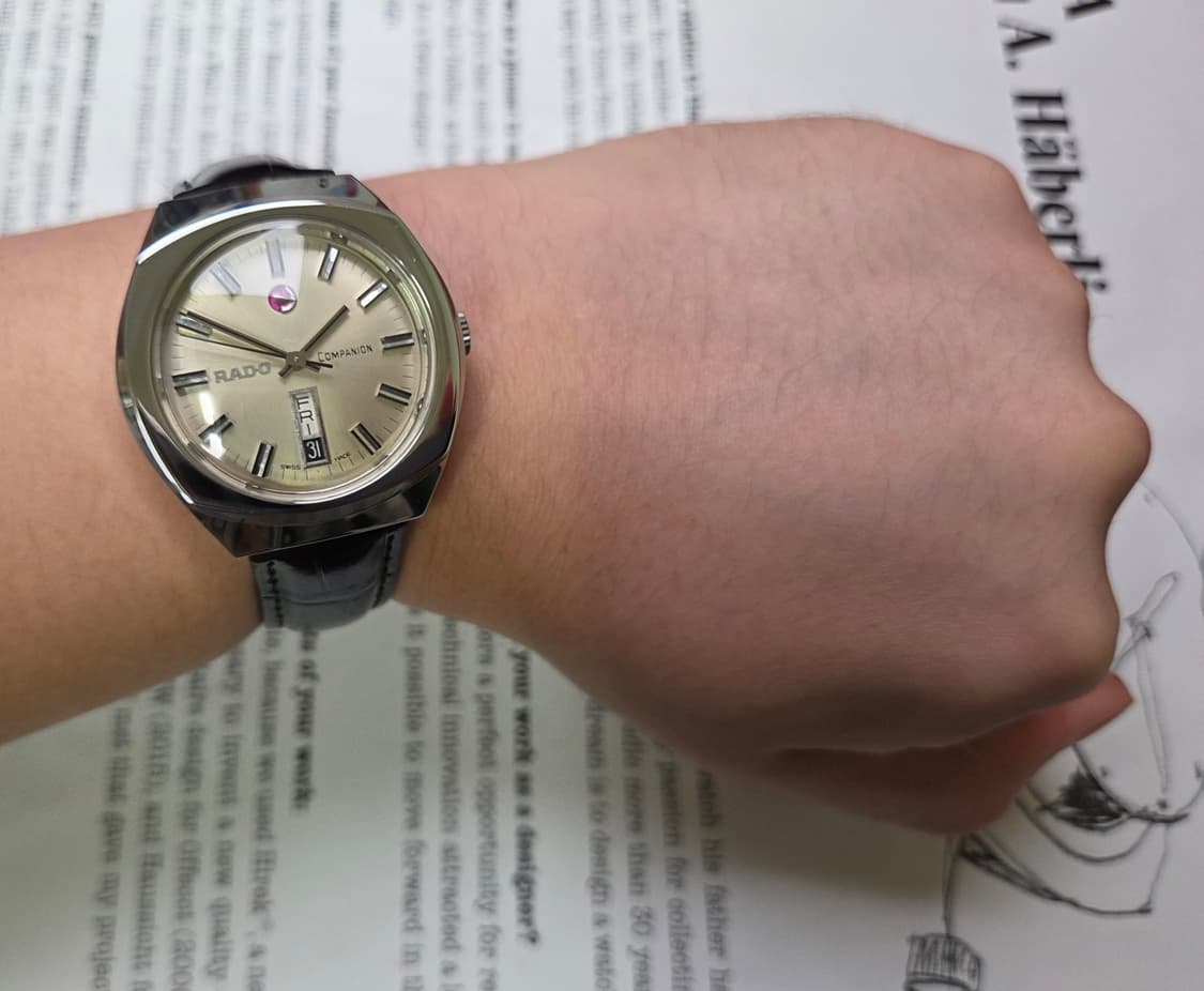 레어] 빈티지 라도 컴패니언 점보 와이드보이 데이데이트 오토매틱 상품이미지9