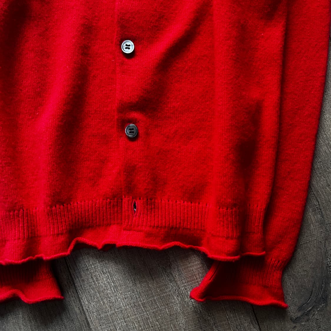 Red Flare Punching Cardigan 상품이미지5
