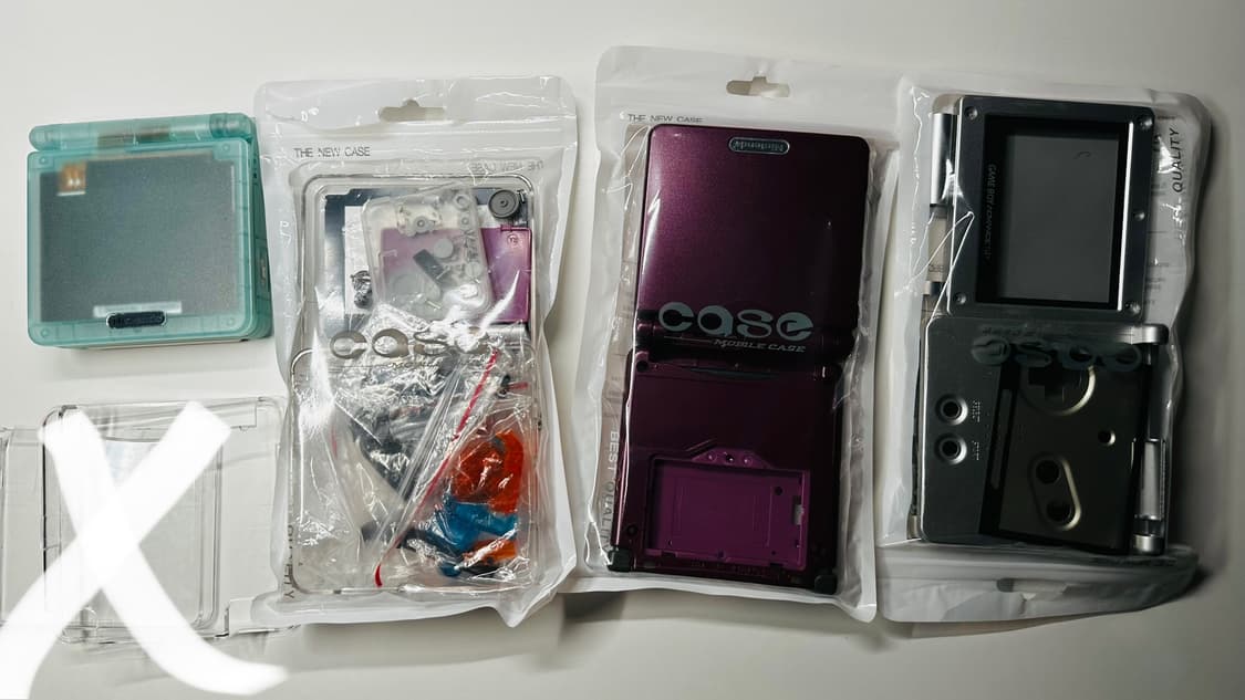 닌텐도 GBA SP 게임보이 어드밴스 SP 야광 + 여분 케이스 부품판매 상품이미지10