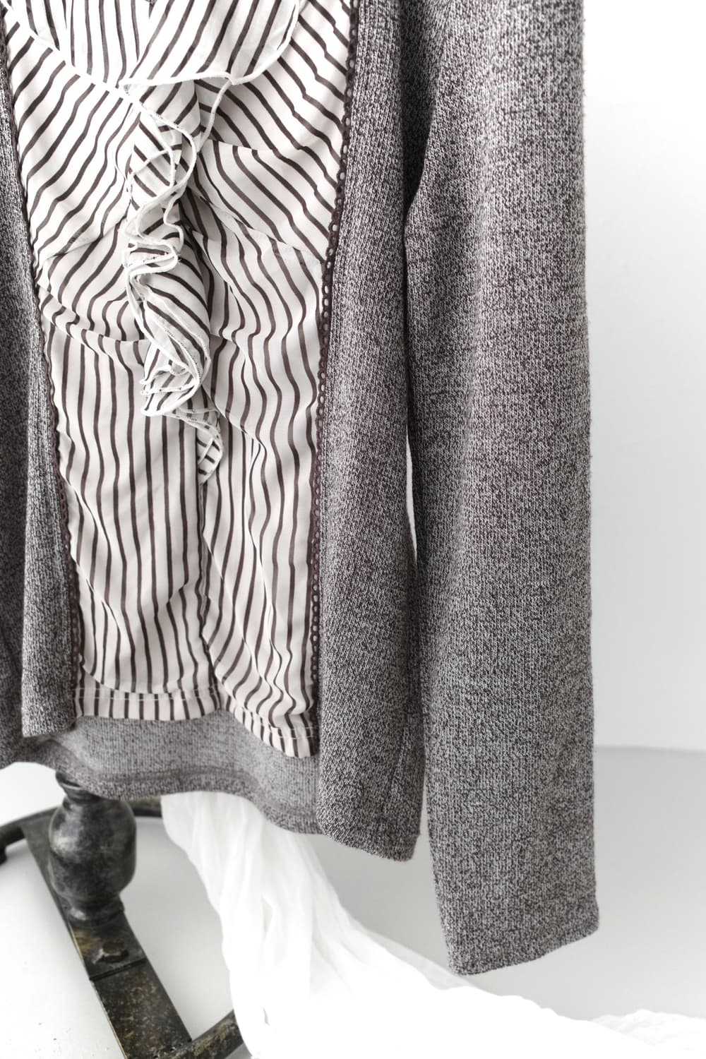 stripe frill layered long sleeve 상품이미지3