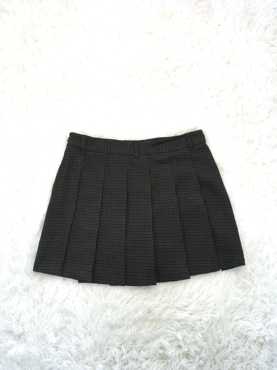 jpn vintage charcoal herringbone skirt 상품이미지1