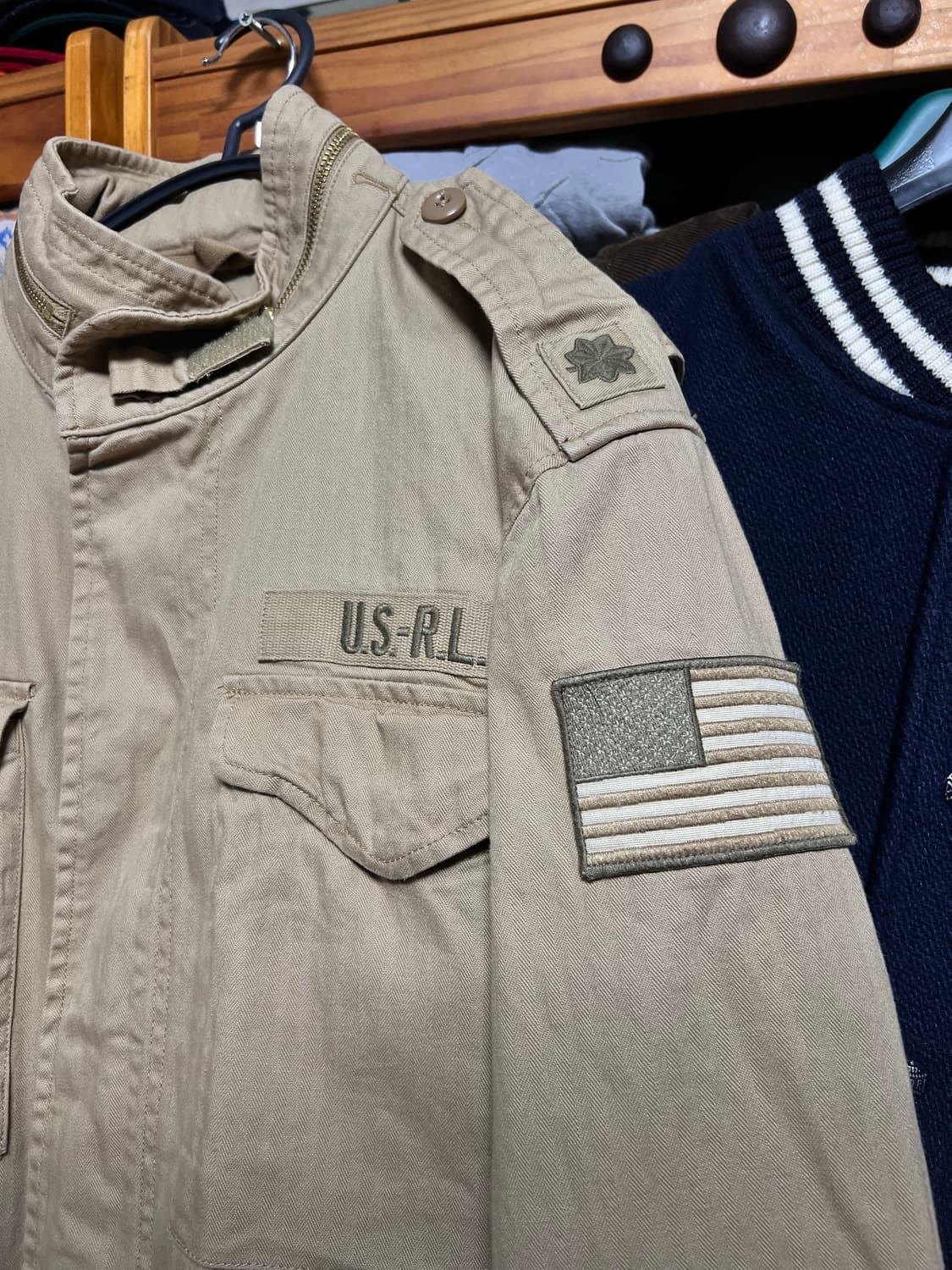 폴로 랄프로렌 M65 필드 자켓 카키 새상품 상품이미지6