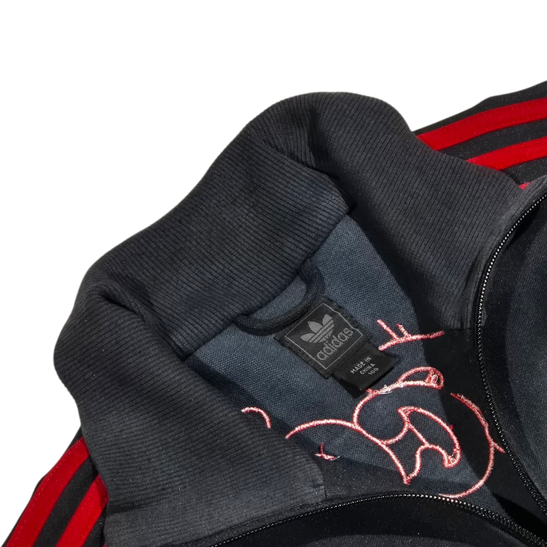 100) adidas 아디다스 바로셀로나 트랙탑 져지 검/빨 상품이미지3