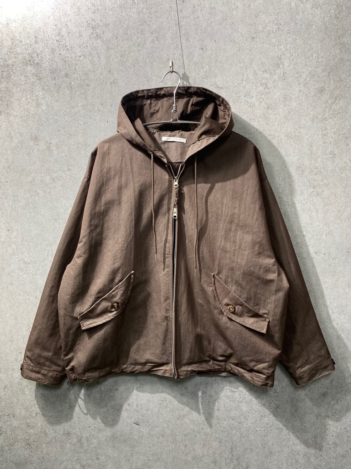 [L] Vtg Balance Out 브라운 투웨이 후드집업 자켓 상품이미지5