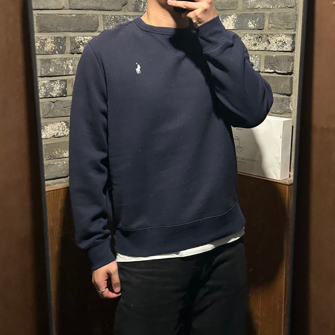 L) 폴로 랄프로렌 네이비 맨투맨 큐알탭 상품이미지9