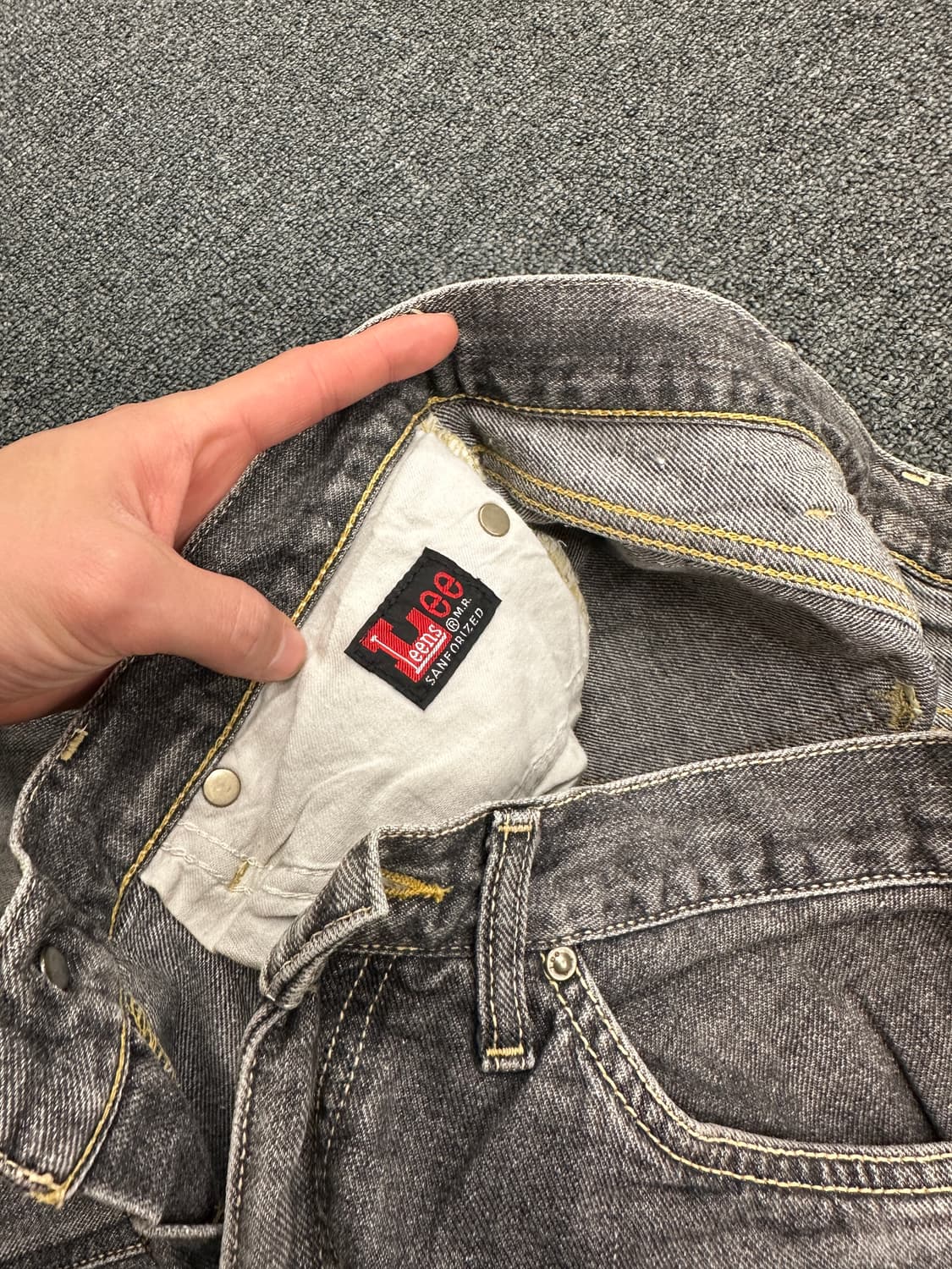 31) LEE 리 그레이 워싱 흑청 데님팬츠 상품이미지6