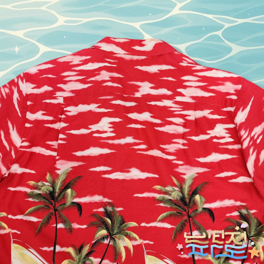 XL 80s kolekole 하와이안 반팔셔츠 상품이미지6