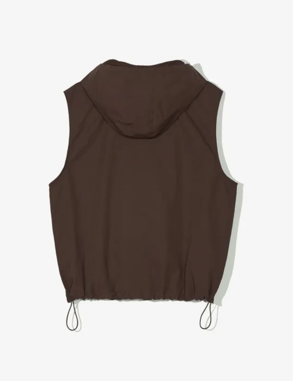 파르티멘토 윈드 파이버 후드 베스트 브라운 상품이미지2