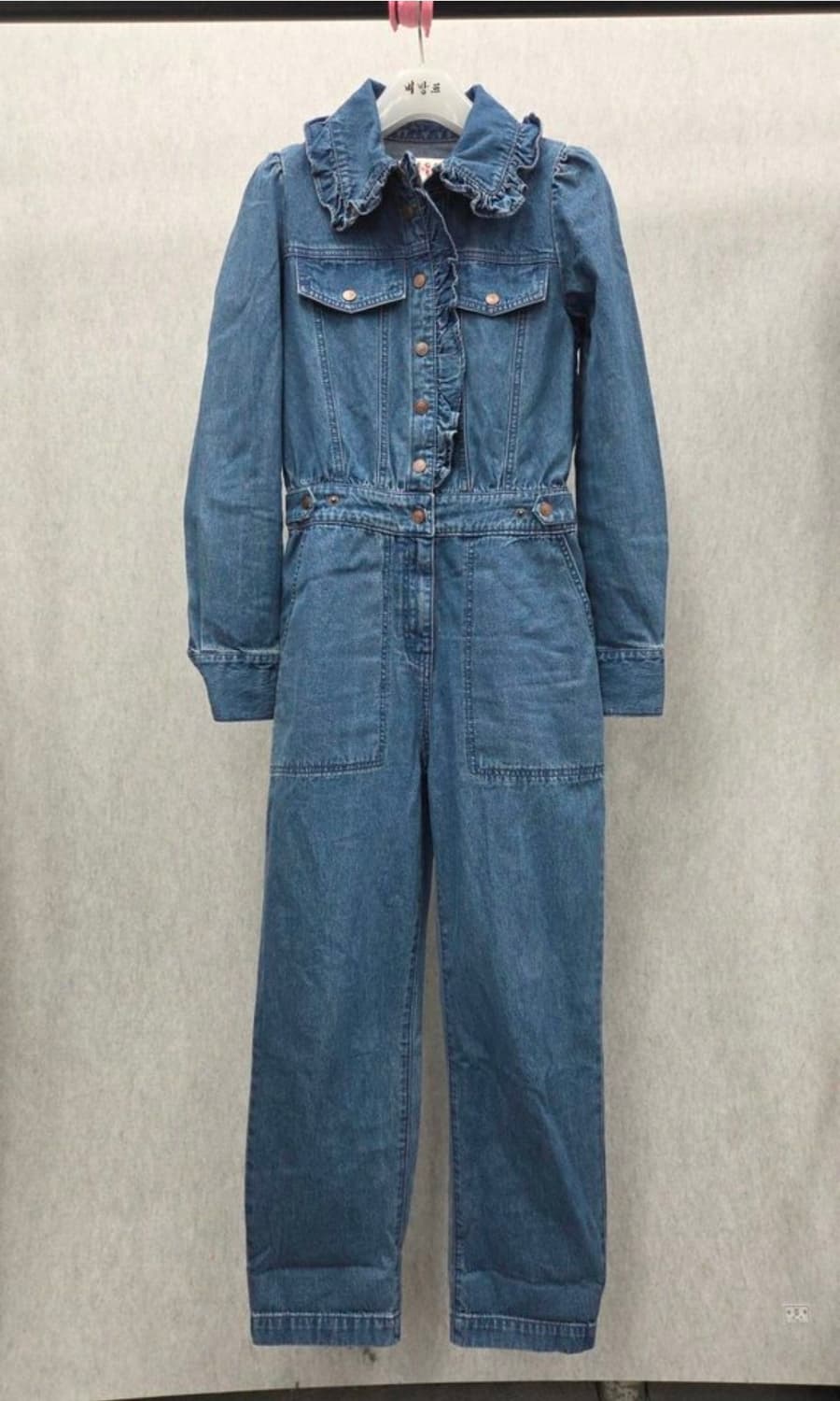 여성 55size 에고이스트 데님 점프수트 상품이미지3
