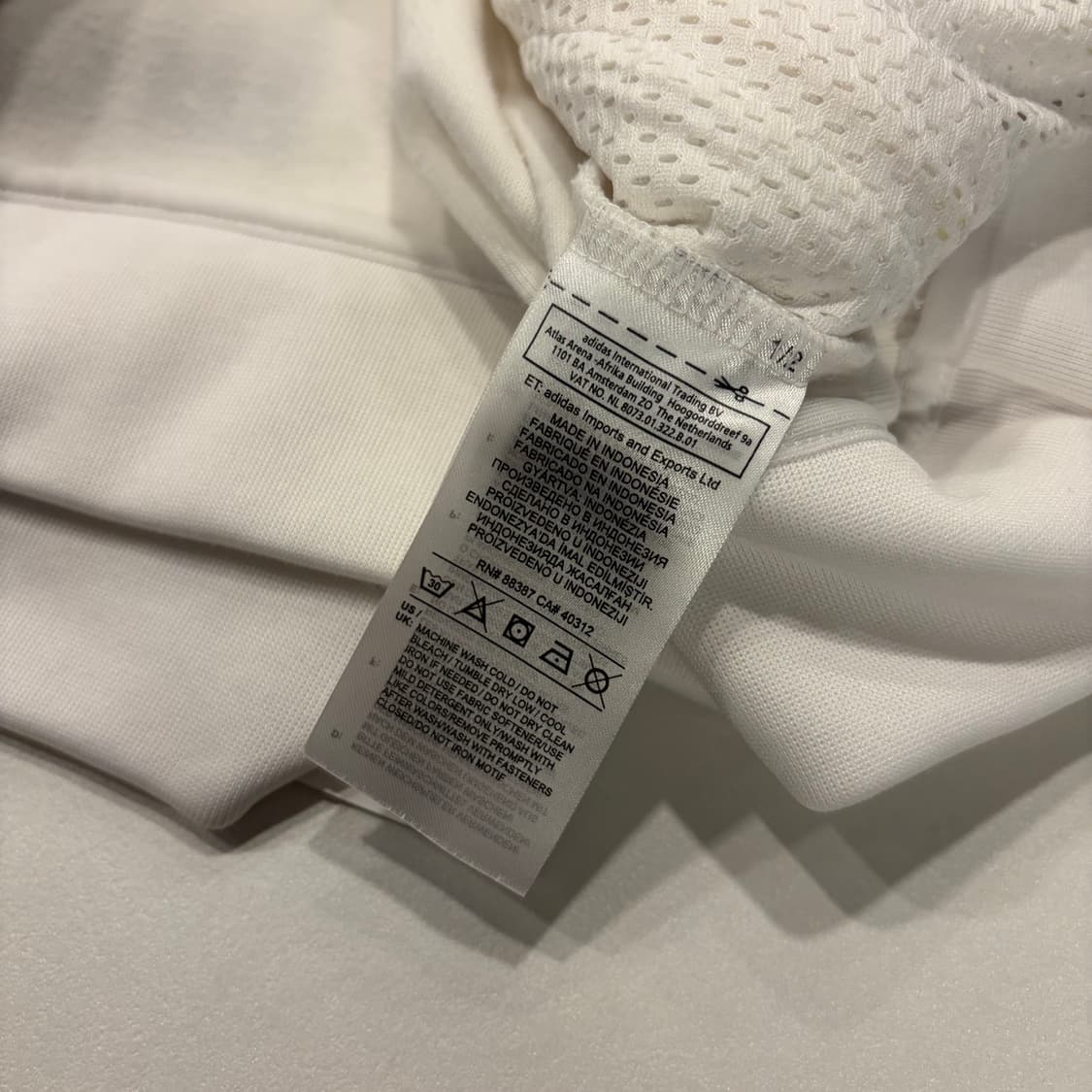 [M] 18s 아디다스 레알마드리드 트랙탑 져지 집업 화이트 D217 상품이미지7