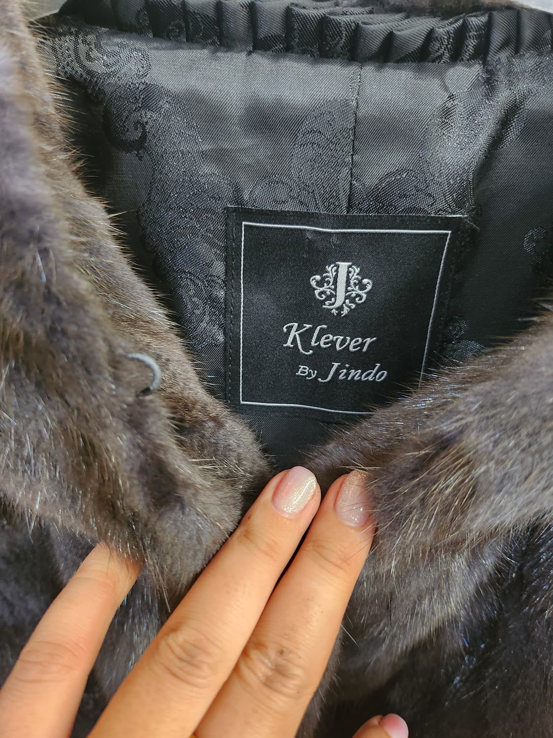 1038) 진도끌레베 하프 후드 밍크자켓 상품이미지3