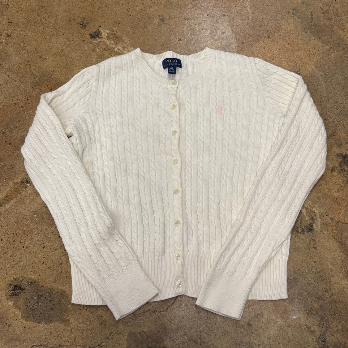 폴로 랄프로렌 화이트 니트 가디건  상품이미지2