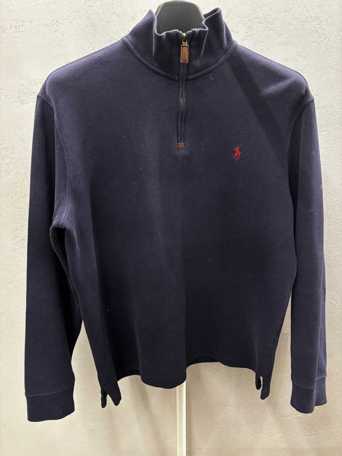 폴로 랄프로렌 네이비 반집업 니트 M 상품이미지2