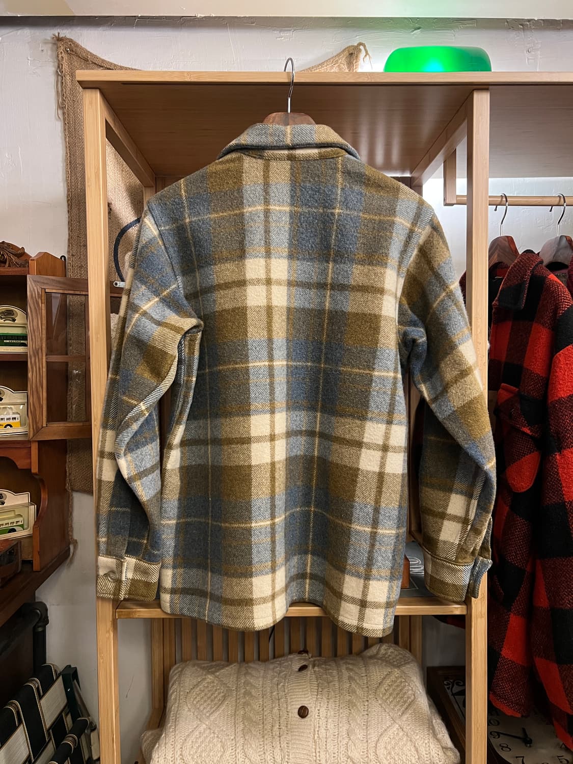 [M]70's 울리치 USA 타탄체크 울 셔츠 자켓 상품이미지7