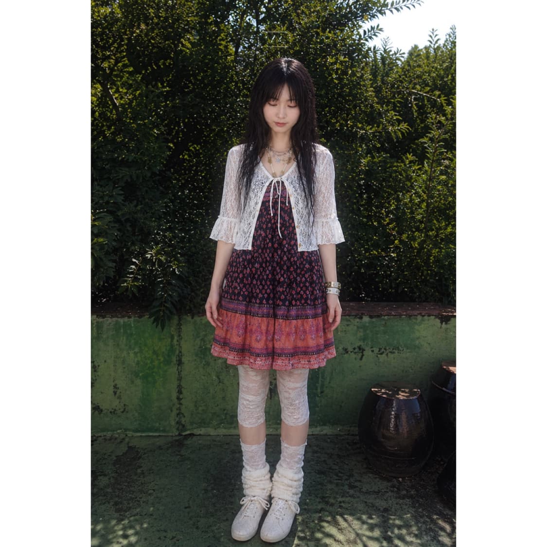 산딸기 원피스 + 가디건 set 상품이미지1