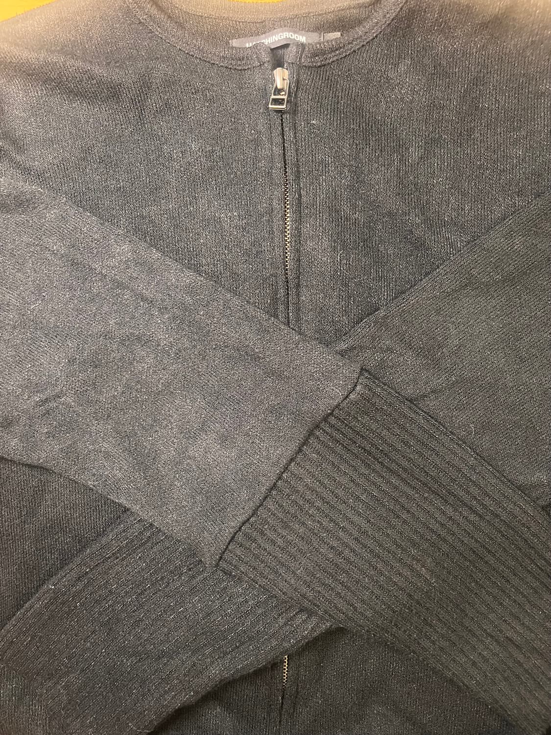 해칭룸 Layer Cardigan Ash Black 상품이미지3