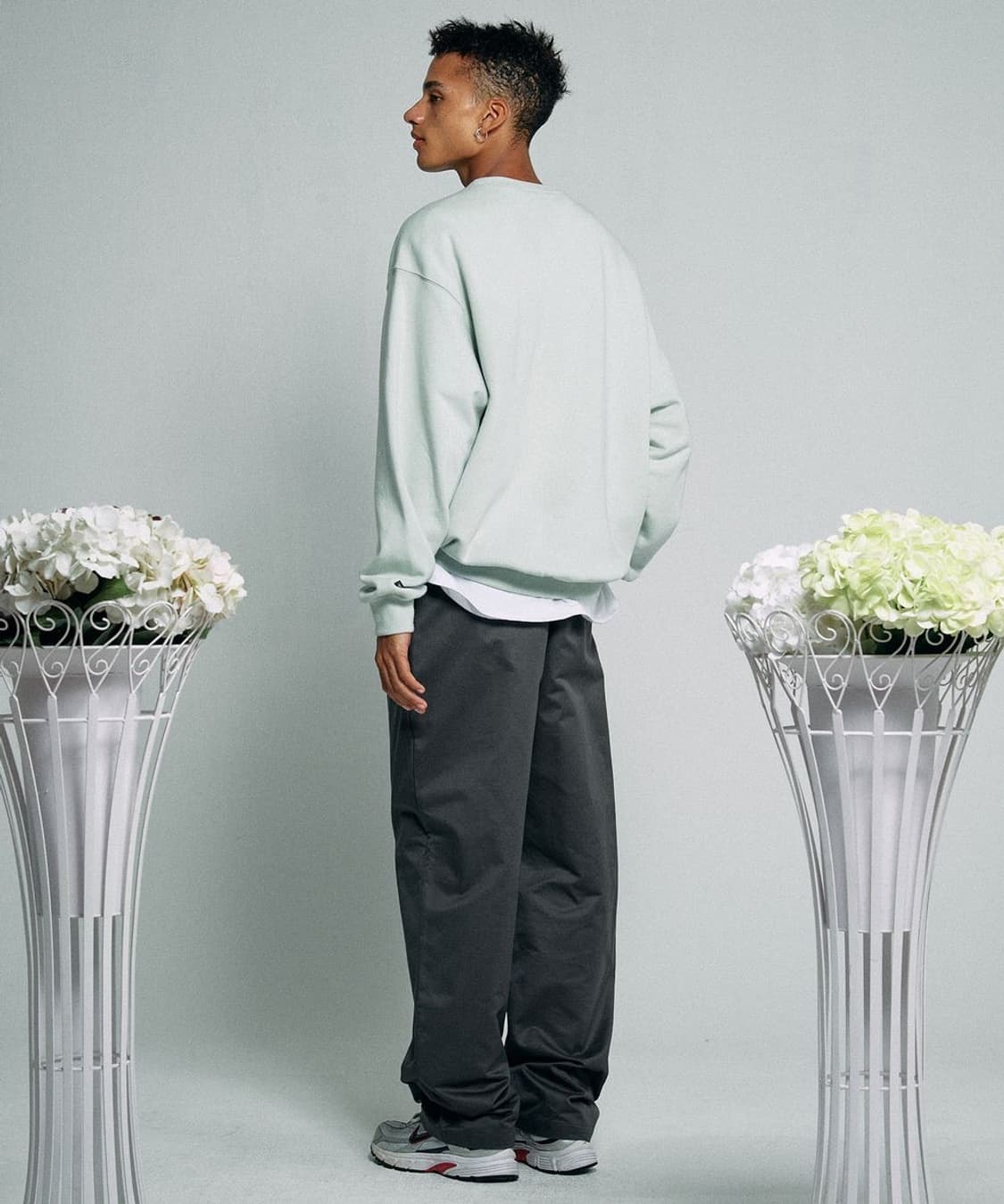 Sculptor 스컬프터 플로킹 심볼 로고 스웻셔츠 민트 상품이미지7