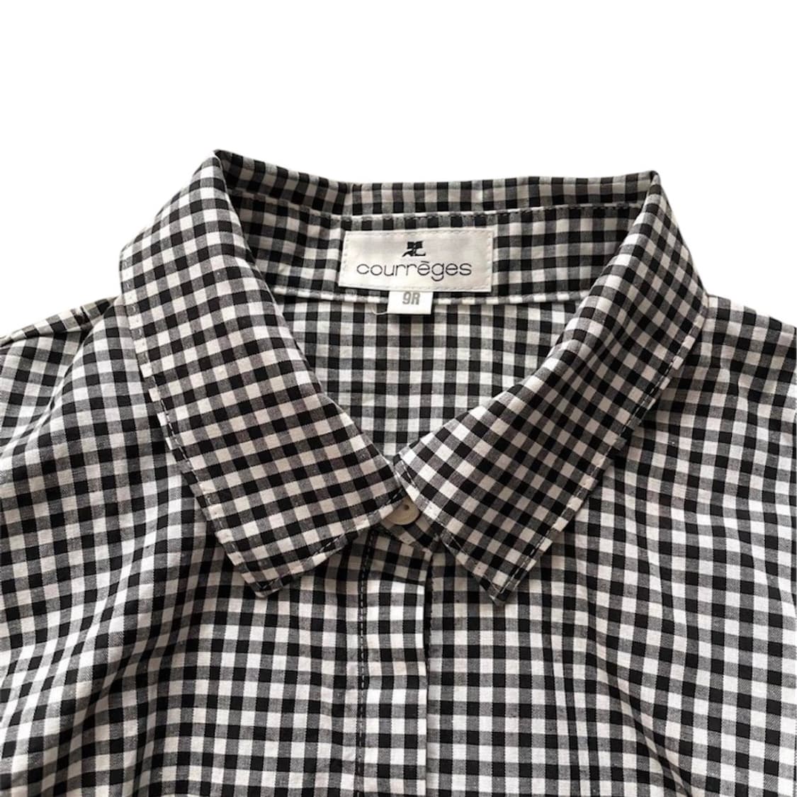 Courrèges 블랙 체크 셔츠 상품이미지3