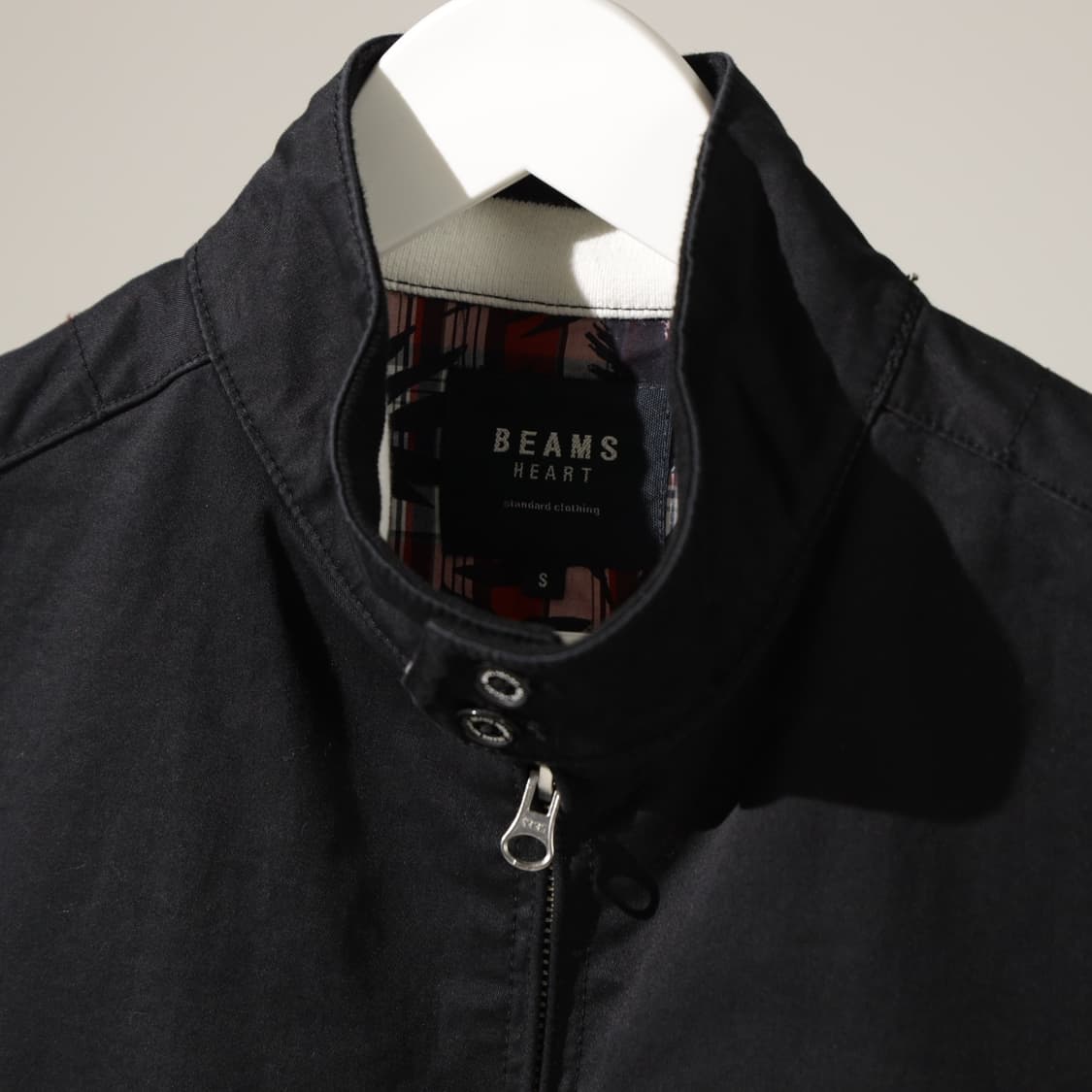 빔즈 하트 코튼 베이직 블루종 자켓 상품이미지3