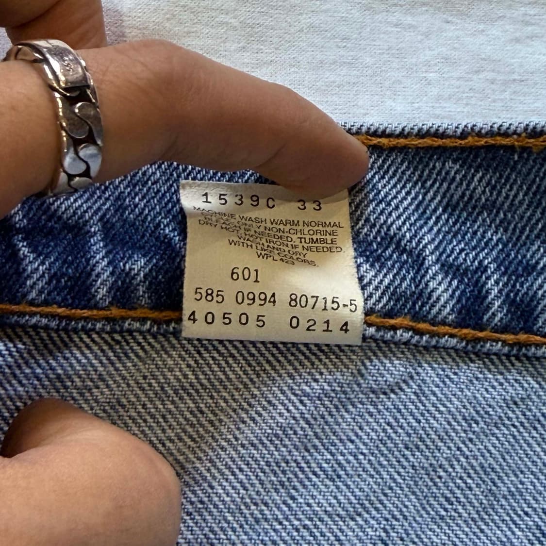 90s 리바이스 505 데님팬츠 W36 L30 상품이미지7