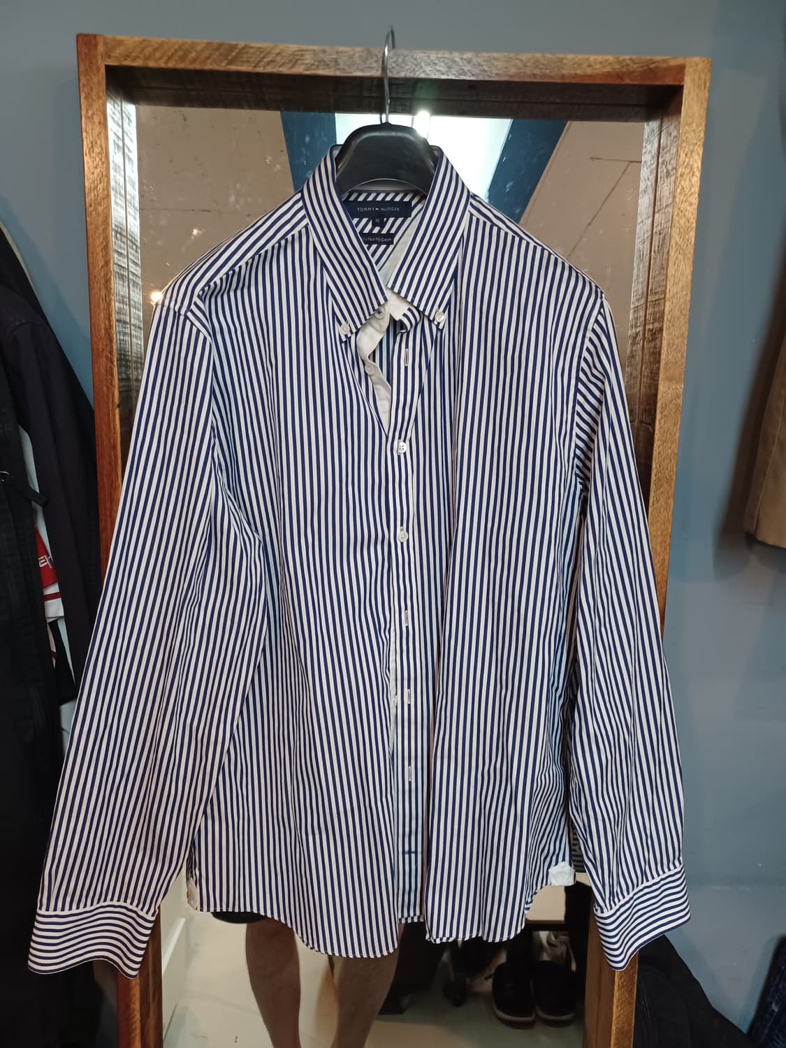 타미힐피거 스트라이프 셔츠 긴팔 xl 상품이미지1