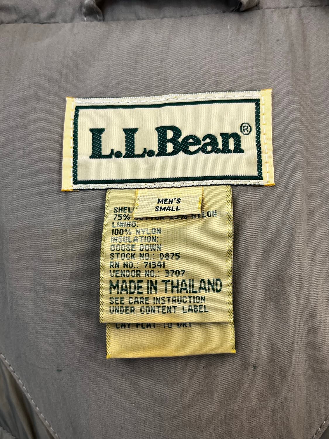 90s 엘엘빈 구스다운 퍼 후디 파카 베이지 상품이미지8