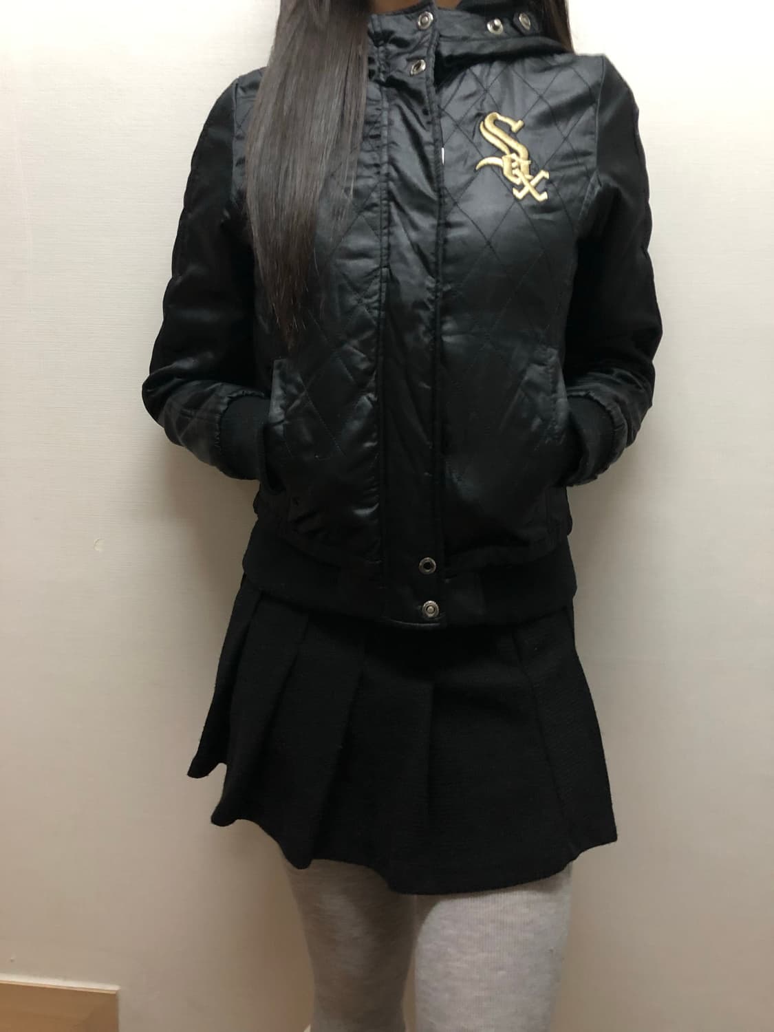 빈티지 mlb 블랙 스타디움 자켓 상품이미지7