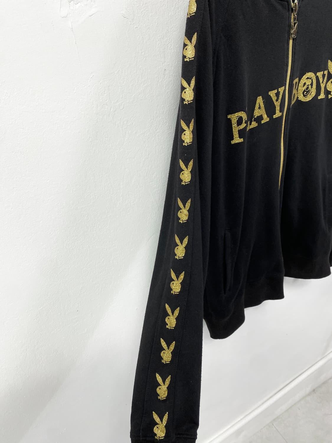 [PLAYBOY] 플레이보이 갸루 골드 글리터 후드집업 상품이미지8