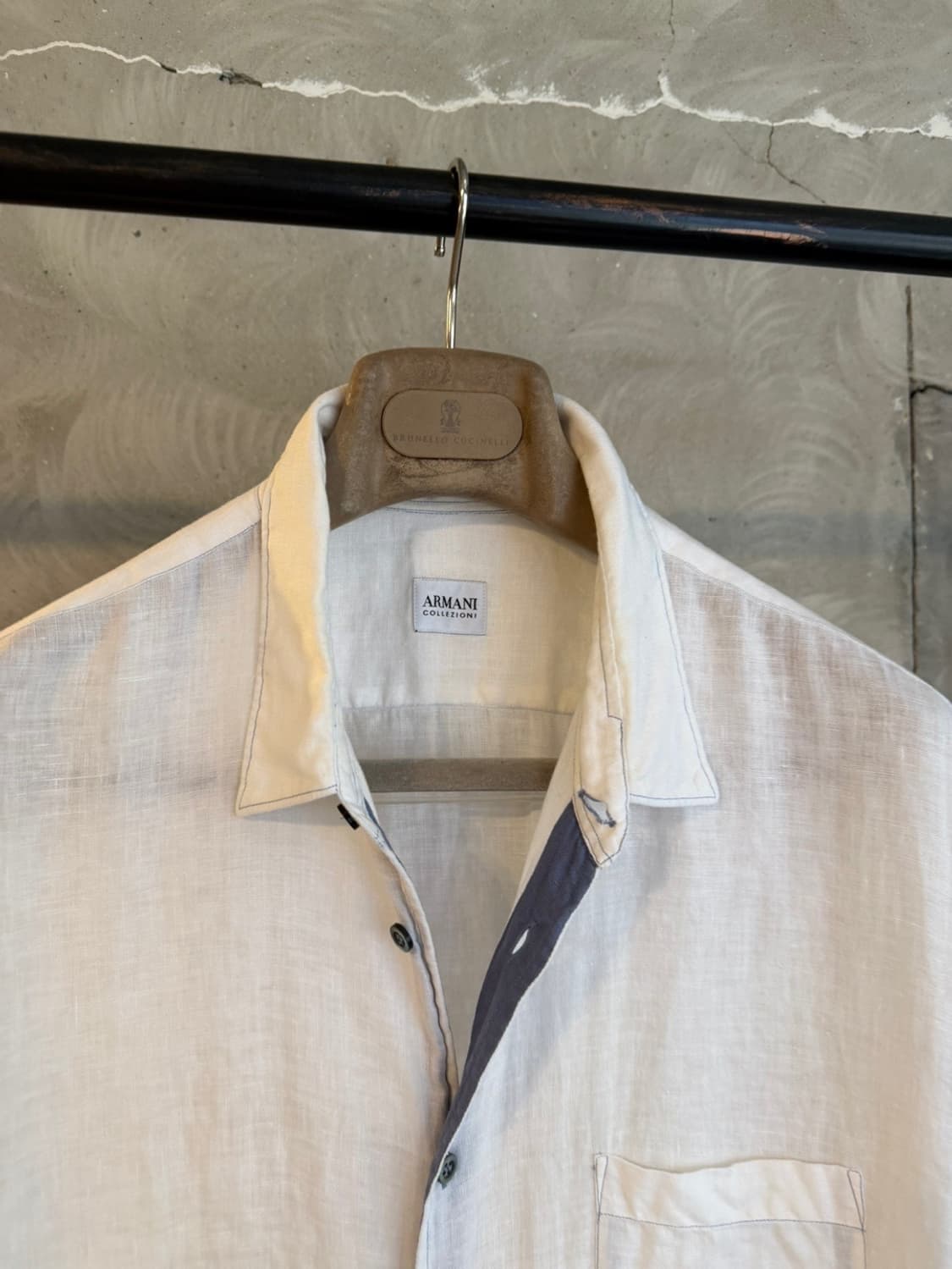 아르마니 꼴레지오니 리넨 셔츠 100 상품이미지3