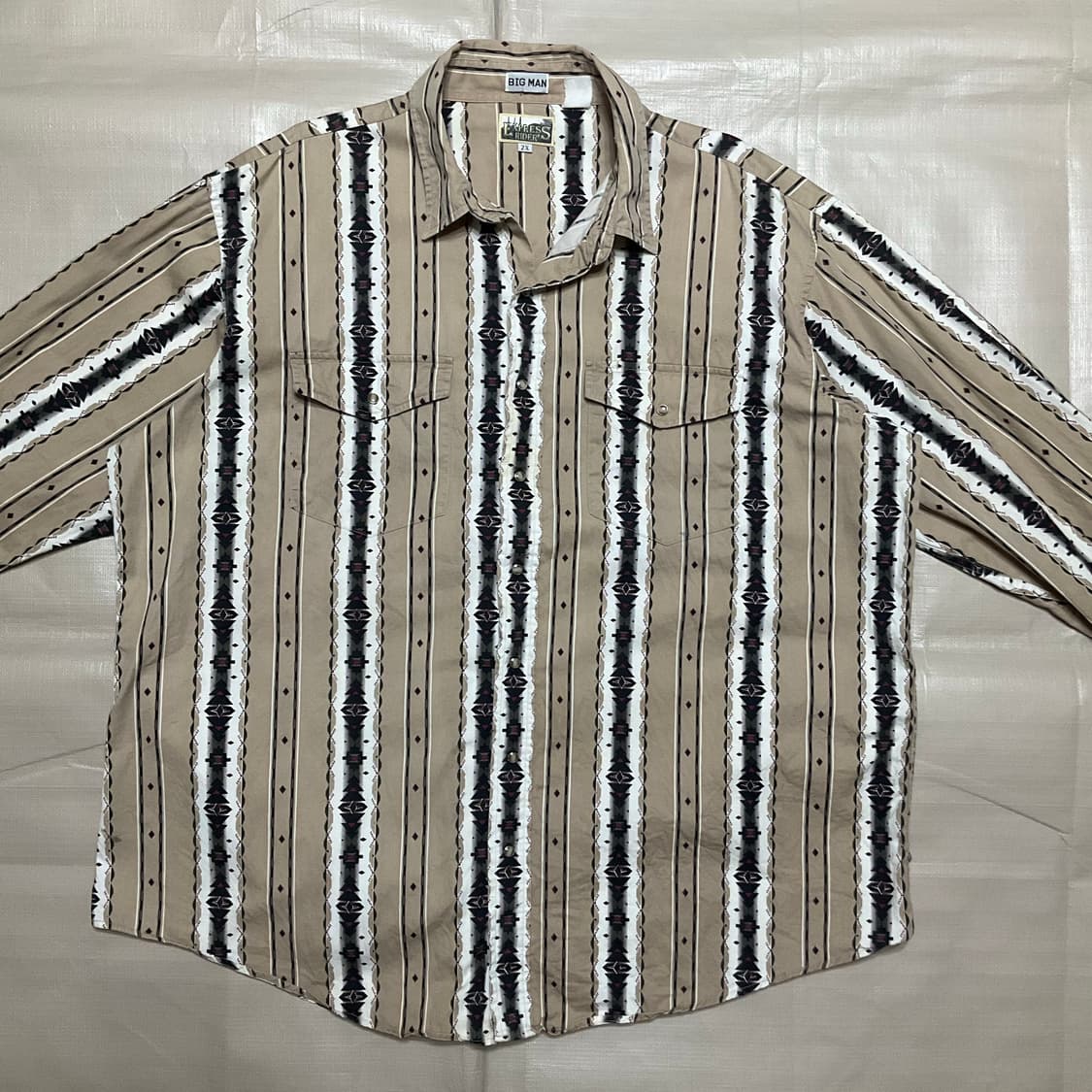 빈티지 웨스턴 패턴셔츠 상품이미지3