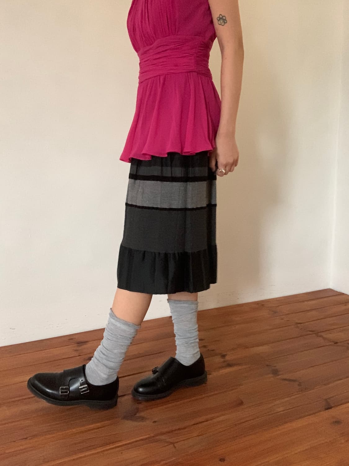 Stripe Banding Skirt 상품이미지3