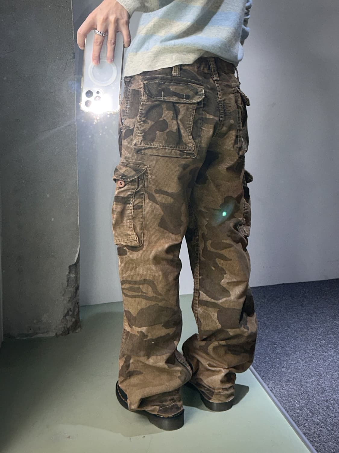 camo corduroy cargo pants 상품이미지5