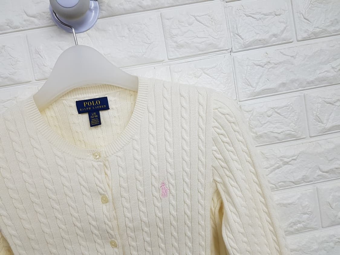 폴로 니트 가디건 키즈 L 12/14사이즈(주니어 150) 상품이미지2