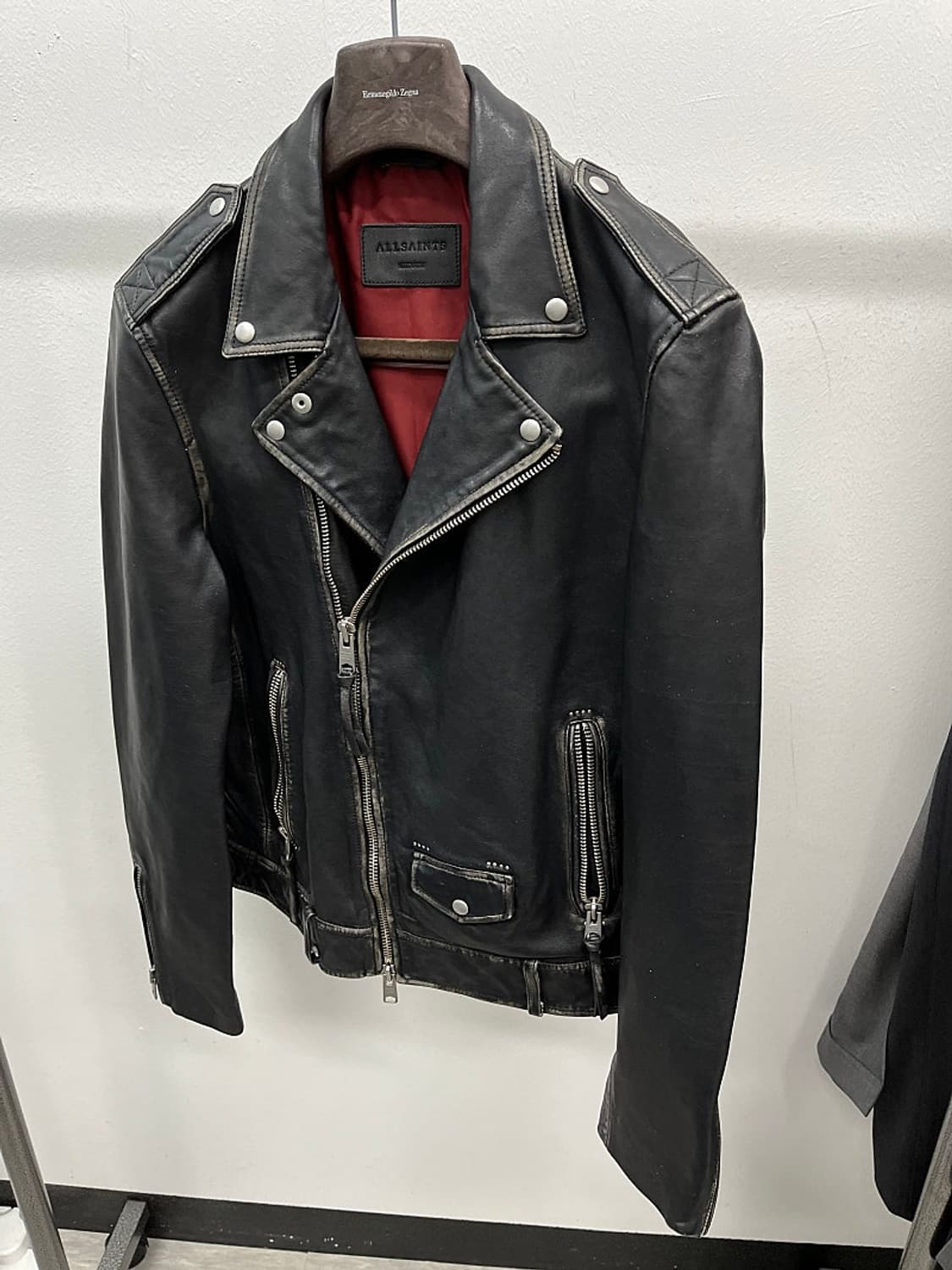 95-100) 올세인츠 워싱 라이더자켓  상품이미지1