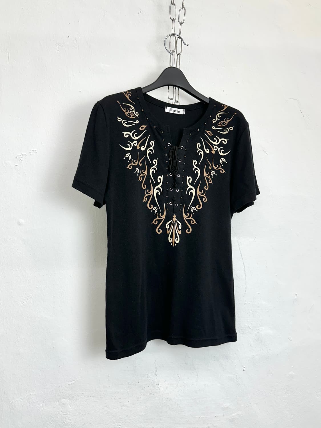 Plymtone Eyelet Stud Detail T-shirt 상품이미지1