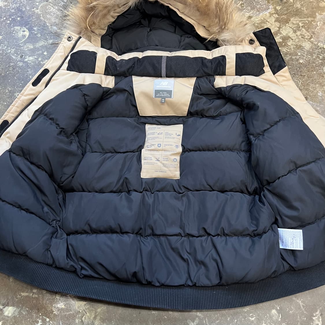M) 뉴발란스 덕다운 패딩점퍼 봄버자켓 상품이미지5