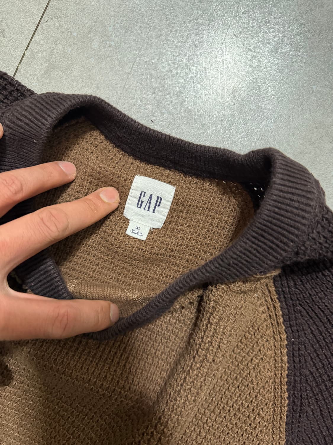 GAP  갭  헤비 코튼 빈티지 와플 니트 105size  상품이미지2