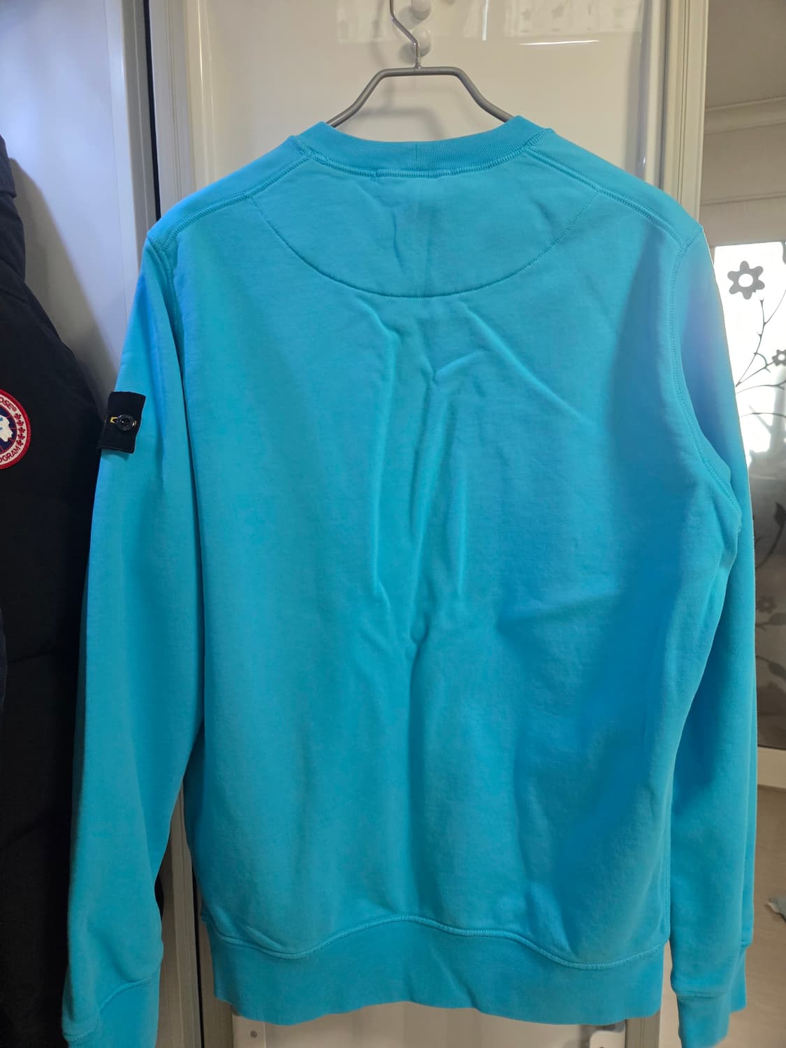 [1회착용] 스톤아일랜드 코튼 맨투맨 스카이 블루 상품이미지3