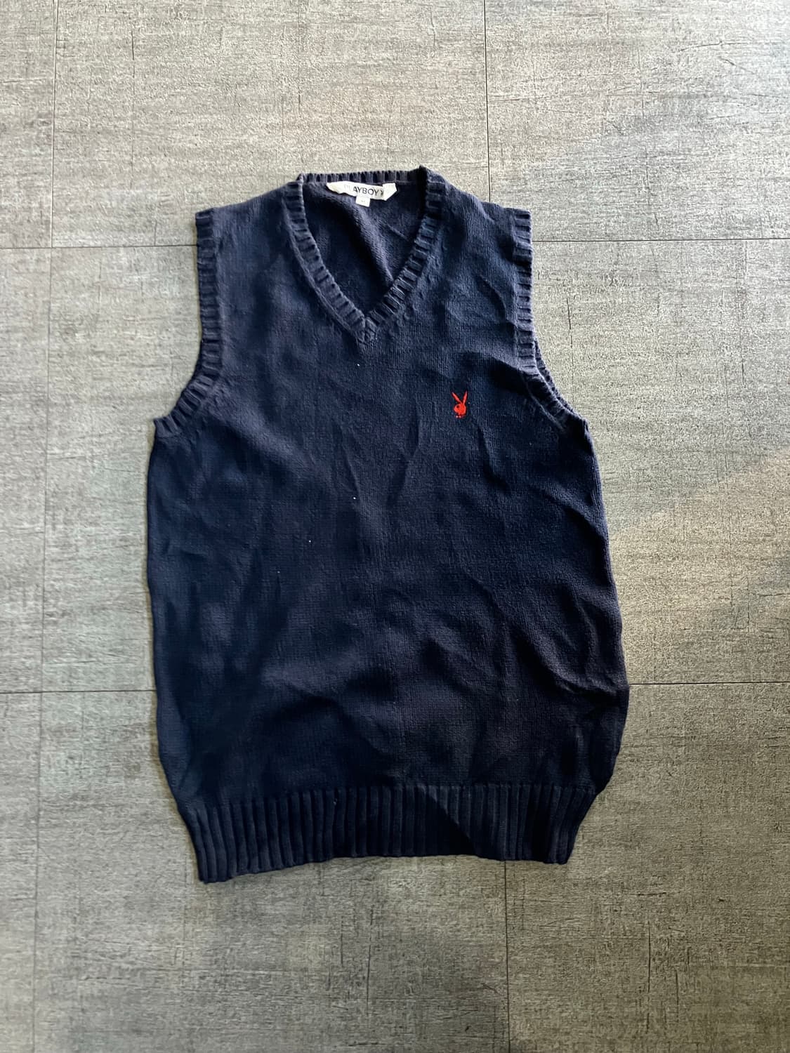 Playboy 플레이보이 올드스쿨아메카지 혁오풍 니트베스트 상품이미지1