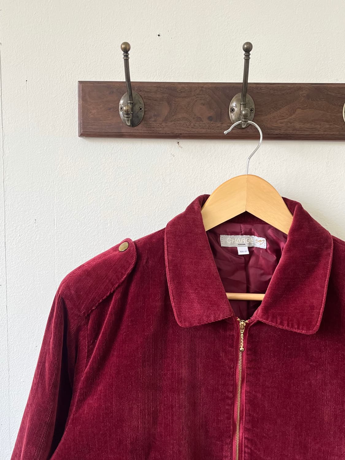 CHARGE 버건디 코듀로이 자켓 상품이미지2