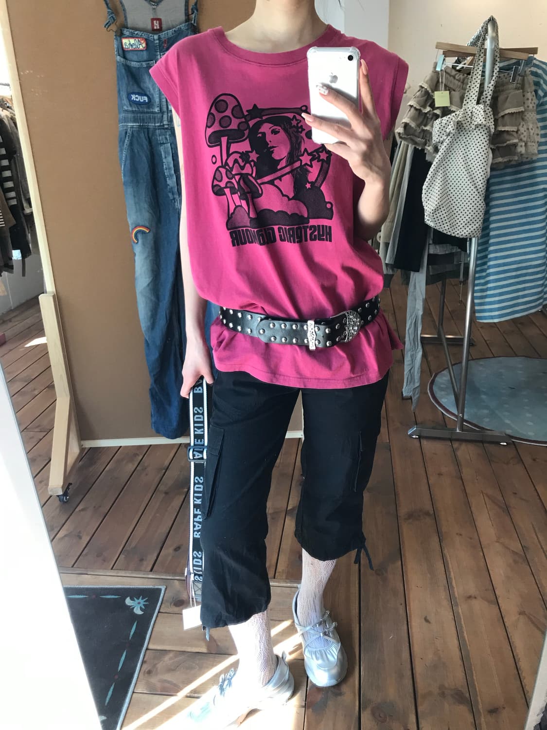 히스테릭글래머 마젠타 히스걸 나시 상품이미지4