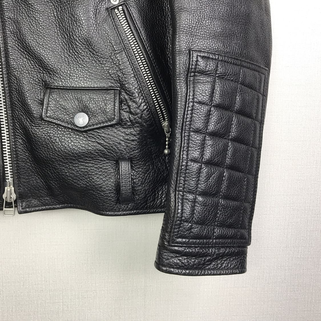 누드본즈 라이더 가죽 자켓 남성M (95) 상품이미지4