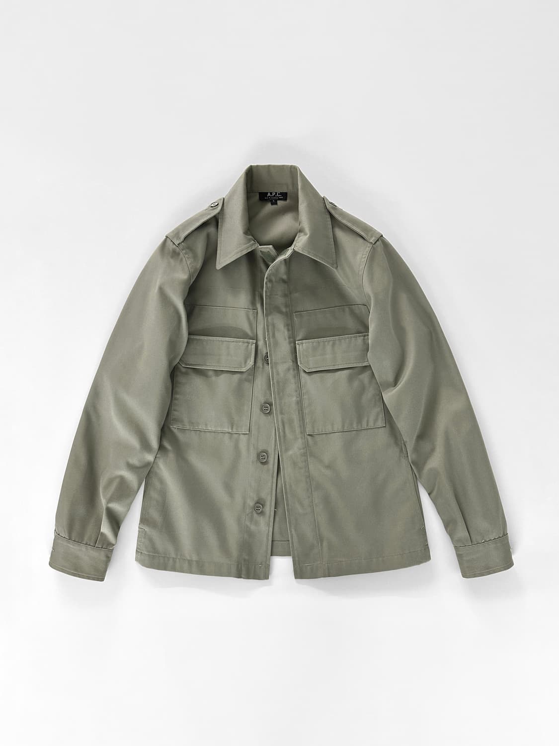90s 빈티지 A.P.C 밀리터리 셔츠 자켓 상품이미지1