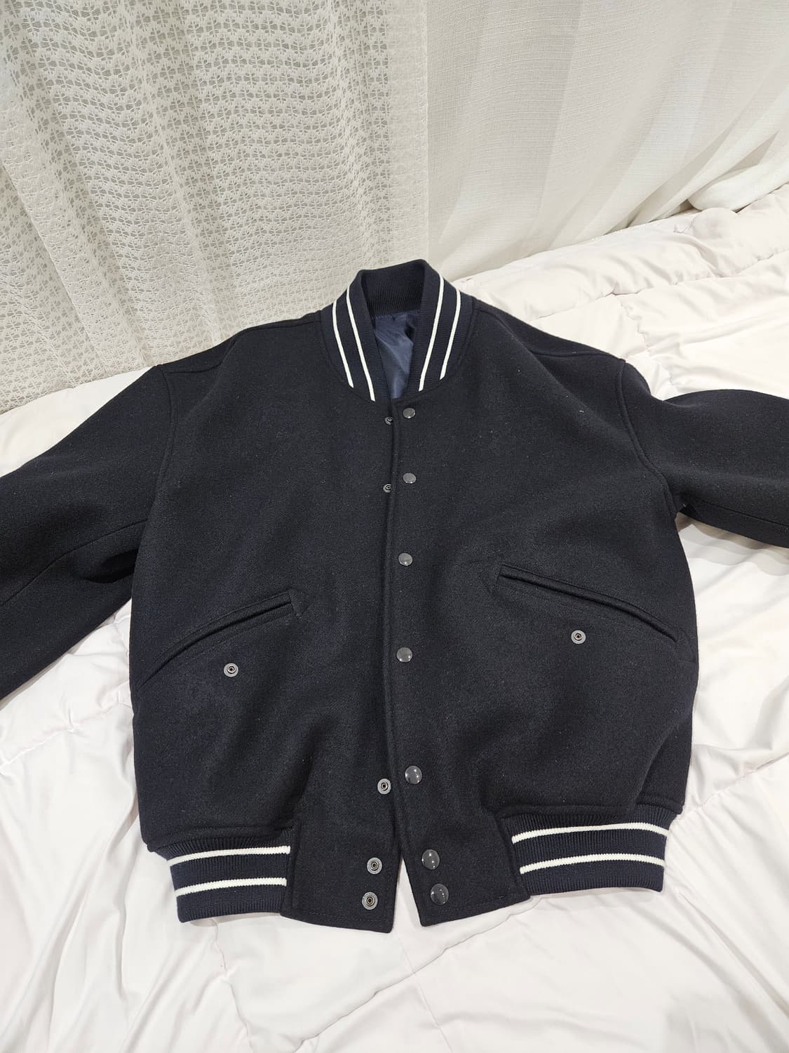 브라운야드 바시티 스타디움 자켓 다크네이비 2사이즈 상품이미지3