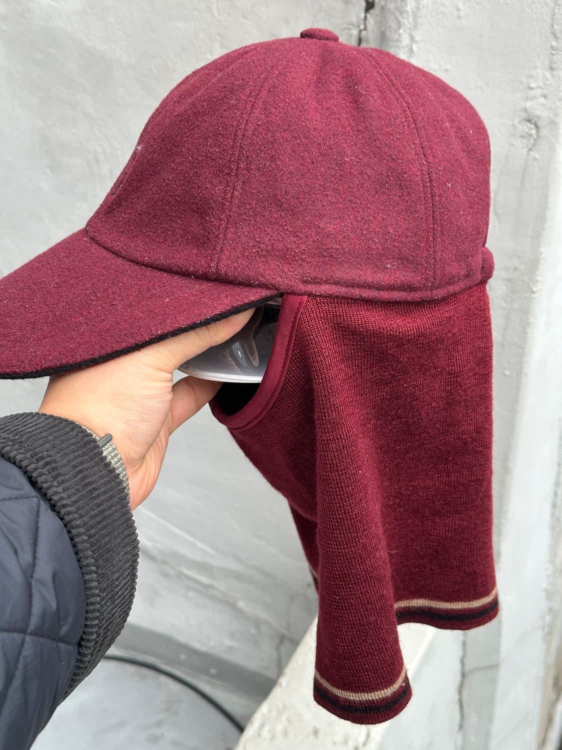 [M] 닥스 골프 워머디테일 울 볼캡 모자 상품이미지3